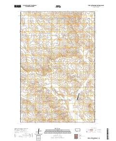 USGS US Topo 7.5-minute map for Three Buttes Creek East MT 2020