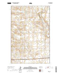 USGS US Topo 7.5-minute map for Tiber MT 2020