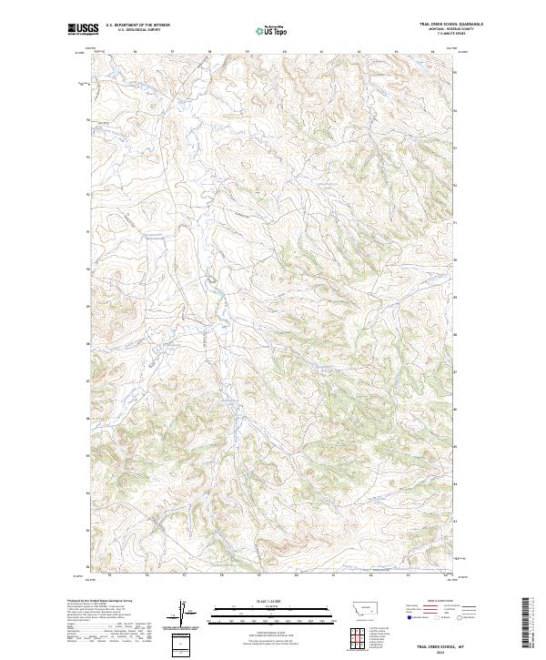US Topo 7.5-minute map for Trail Creek School MT