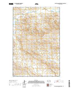 USGS US Topo 7.5-minute map for Triple Crossing Reservoir East MT 2020