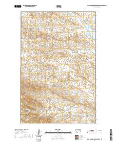 USGS US Topo 7.5-minute map for Triple Crossing Reservoir West MT 2020