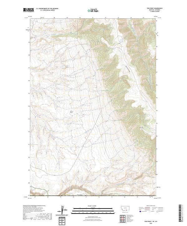 US Topo 7.5-minute map for Two Point MTWY