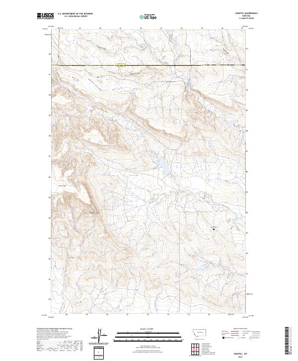 US Topo 7.5-minute map for Vanstel MT