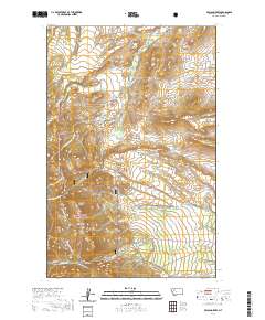 USGS US Topo 7.5-minute map for Volcano Reef MT 2020