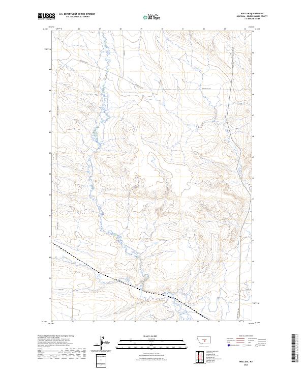 US Topo 7.5-minute map for Wallum MT