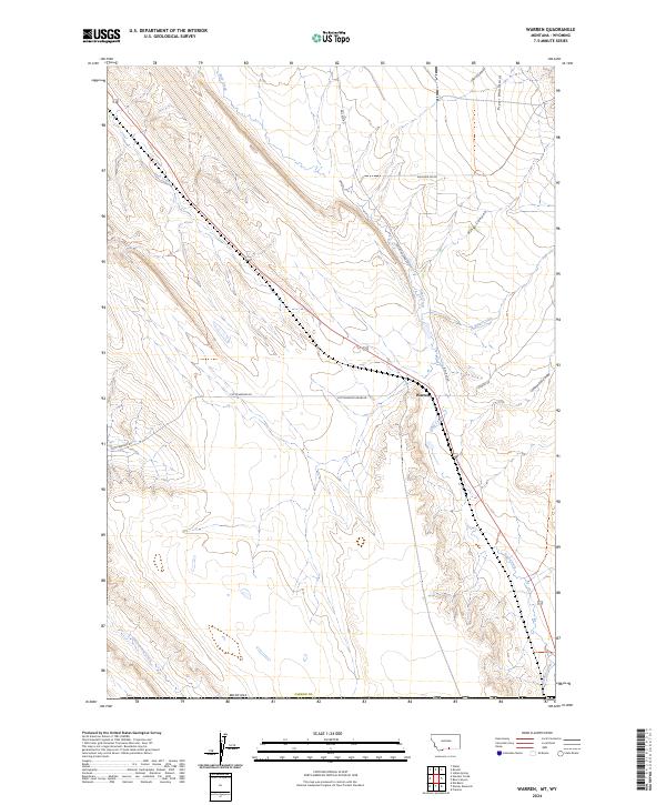 US Topo 7.5-minute map for Warren MTWY