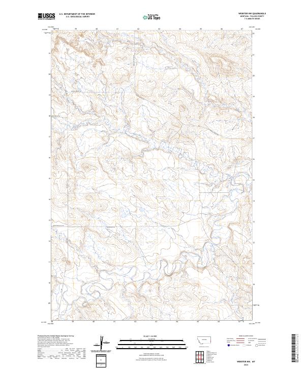 US Topo 7.5-minute map for Webster NW MT