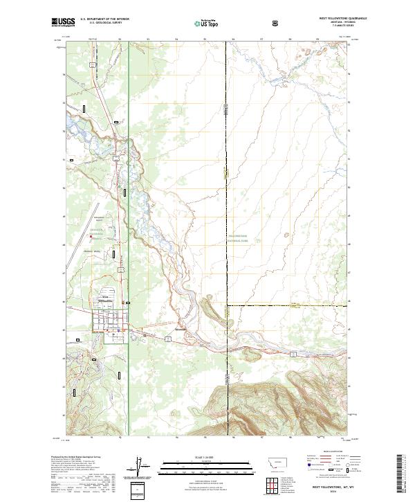 US Topo 7.5-minute map for West Yellowstone MTWY