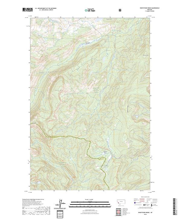 US Topo 7.5-minute map for Whetstone Ridge MT