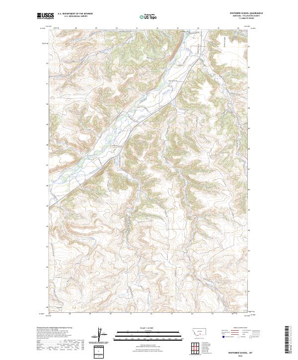 US Topo 7.5-minute map for Whitebird School MT