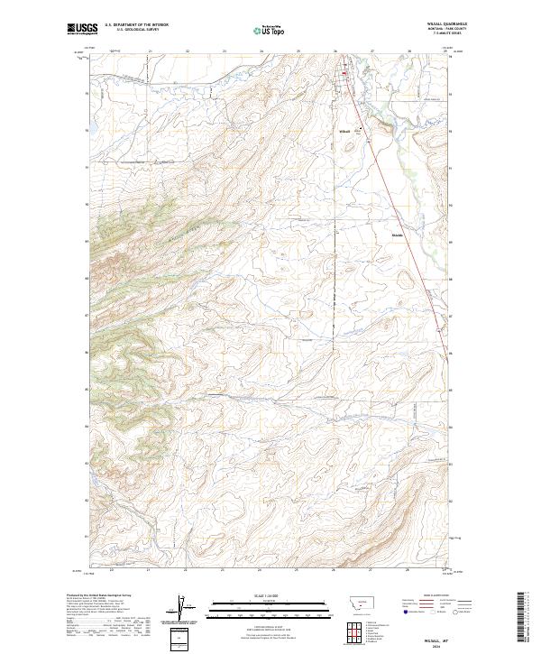 US Topo 7.5-minute map for Wilsall MT