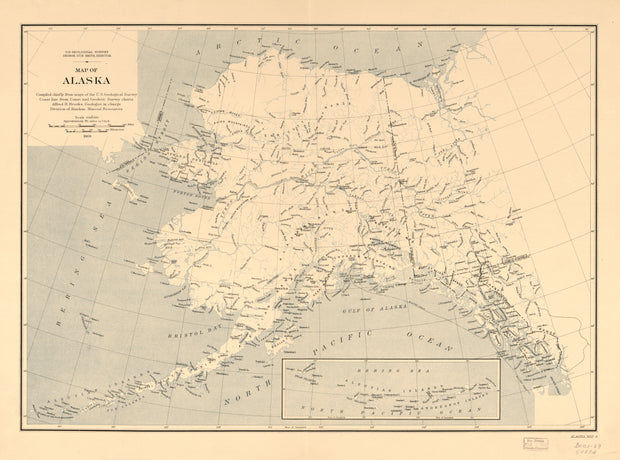 Map of Alaska, 1909
