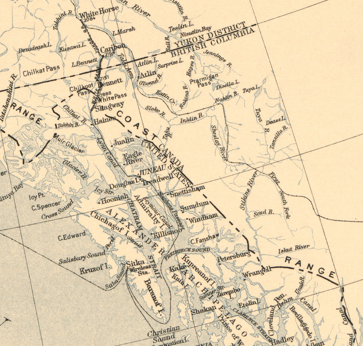 Map of Alaska, 1909