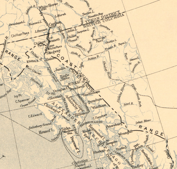 Map of Alaska, 1909