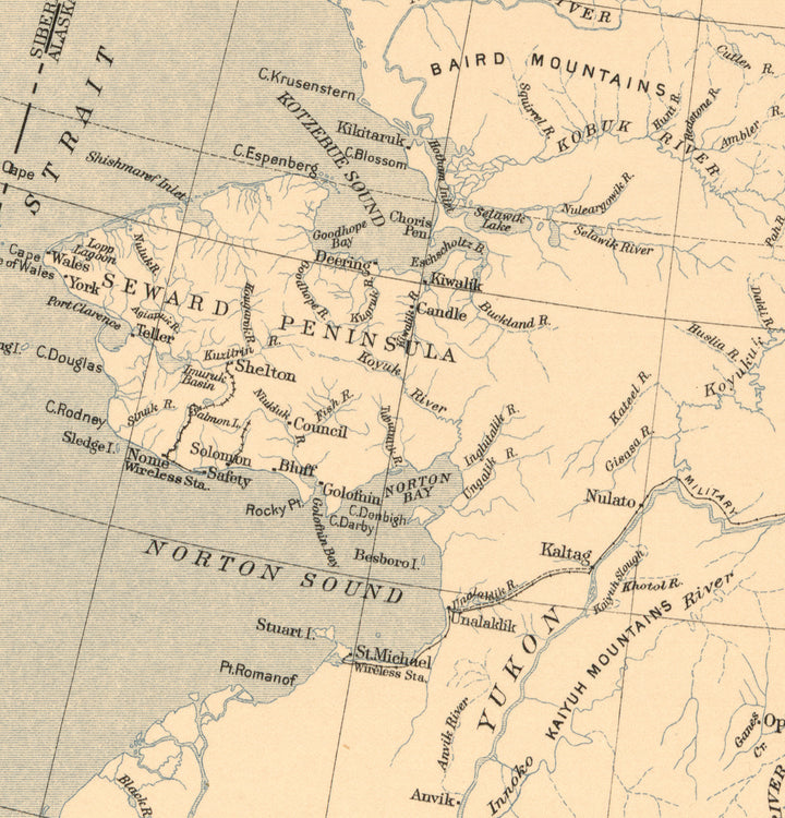 Map of Alaska, 1909
