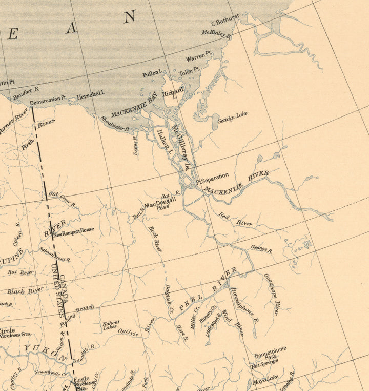 Map of Alaska, 1909
