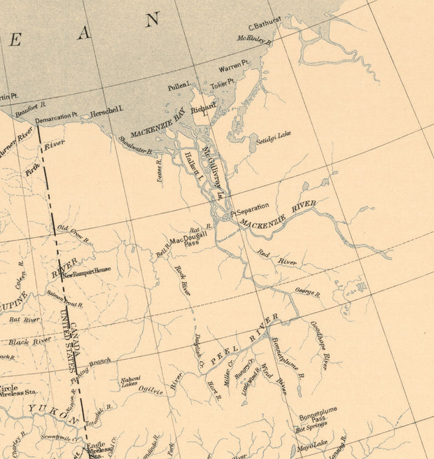 Map of Alaska, 1909