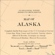 Map of Alaska, 1909