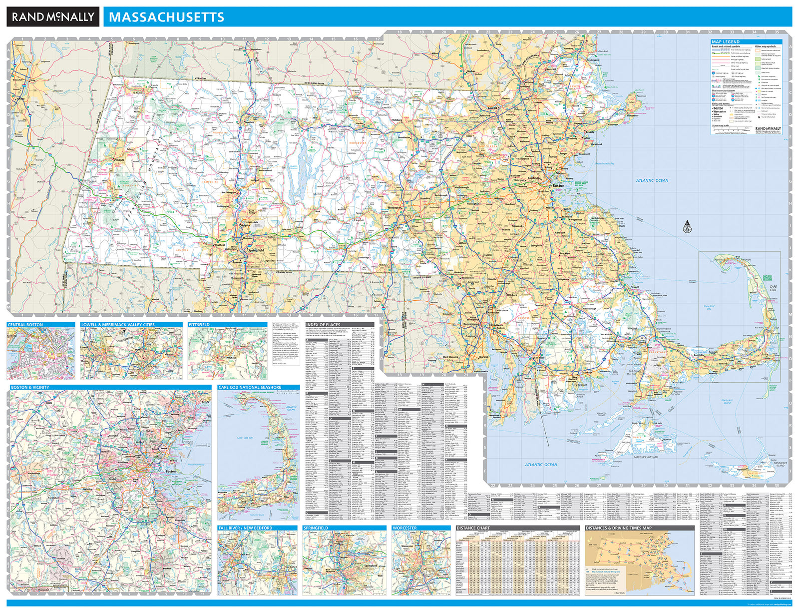 Massachusetts by Rand McNally