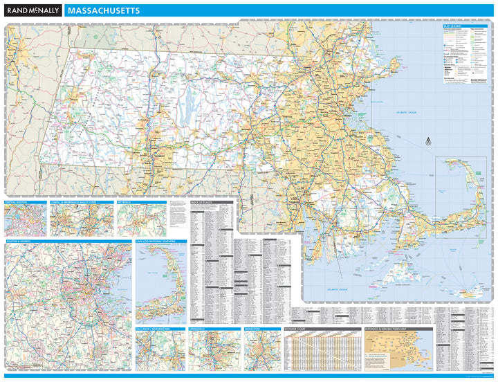 Massachusetts by Rand McNally