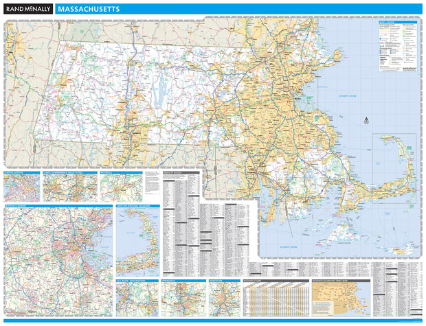 Massachusetts by Rand McNally