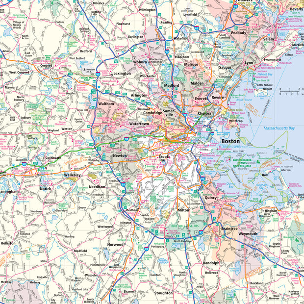 Massachusetts by Rand McNally