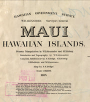 Maui, Hawaiian Islands, 1885