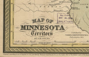 Map of Minnesota Territory, 1852
