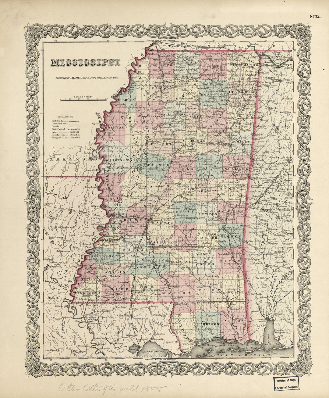 Mississippi, 1855