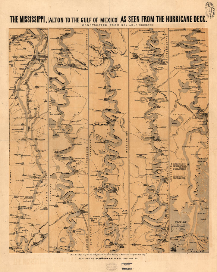 The Mississippi River, 1861