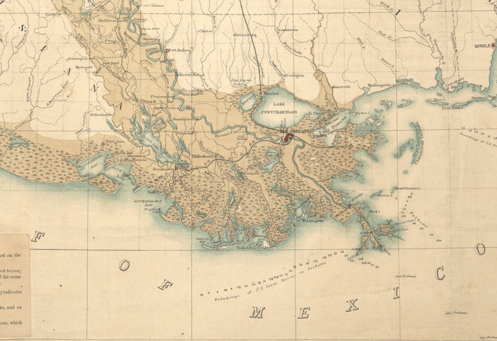Map of the Alluvial Region of the Mississippi, 1861