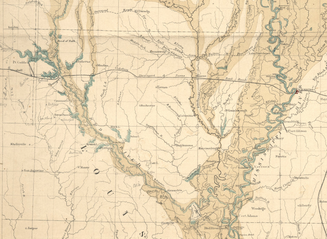 Map of the Alluvial Region of the Mississippi, 1861