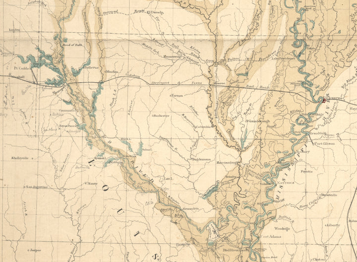 Map of the Alluvial Region of the Mississippi, 1861