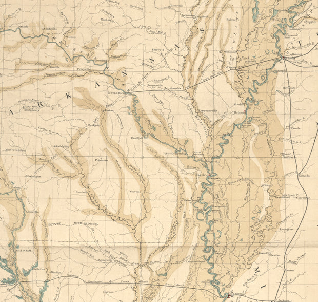 Map of the Alluvial Region of the Mississippi, 1861