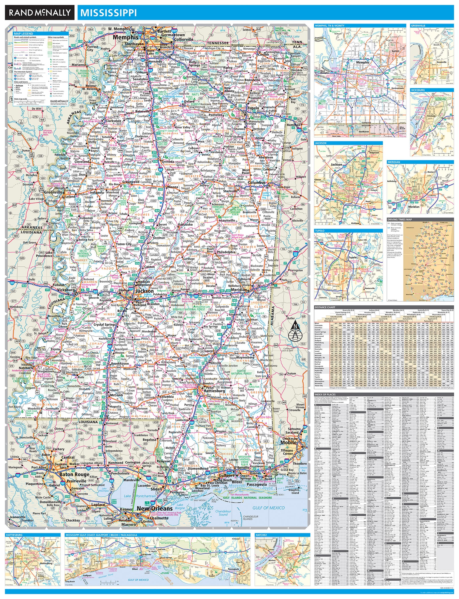 Mississippi by Rand McNally