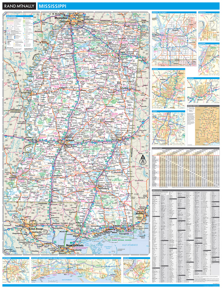 Mississippi by Rand McNally