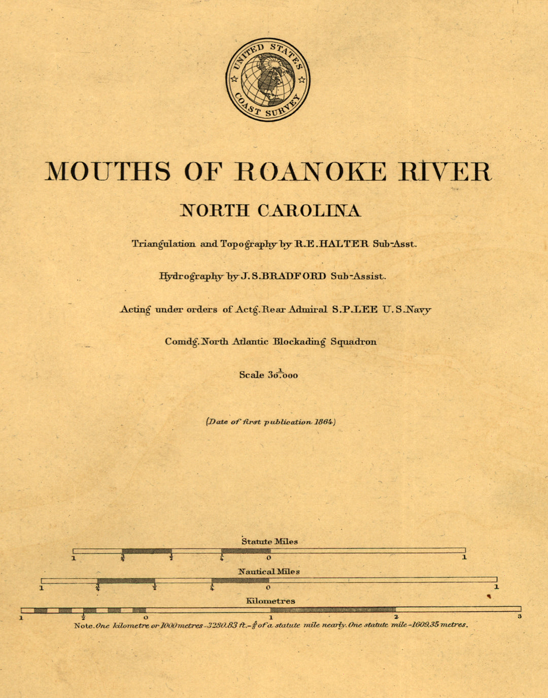 Mouths of Roanoke River, North Carolina, 1864