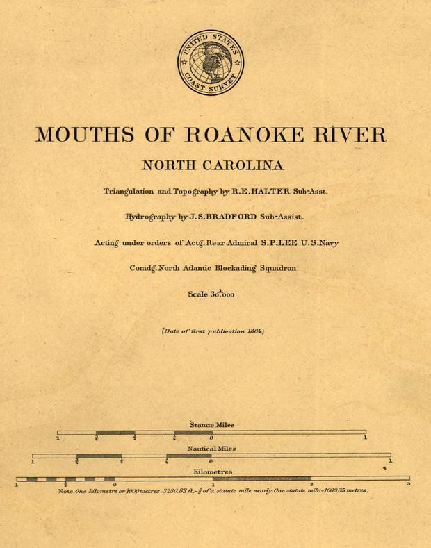 Mouths of Roanoke River, North Carolina, 1864