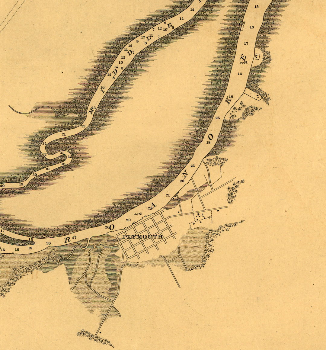 Mouths of Roanoke River, North Carolina, 1864