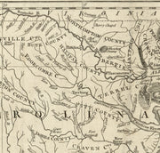 A New and Accurate Map of North Carolina in North America, 1779