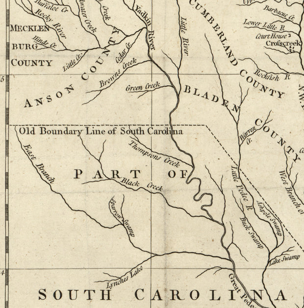 A New and Accurate Map of North Carolina in North America, 1779