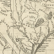 A New and Accurate Map of North Carolina in North America, 1779