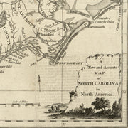 A New and Accurate Map of North Carolina in North America, 1779