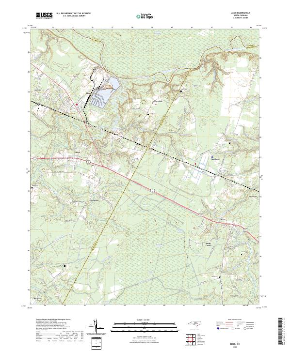 US Topo 7.5-minute map for Acme NC
