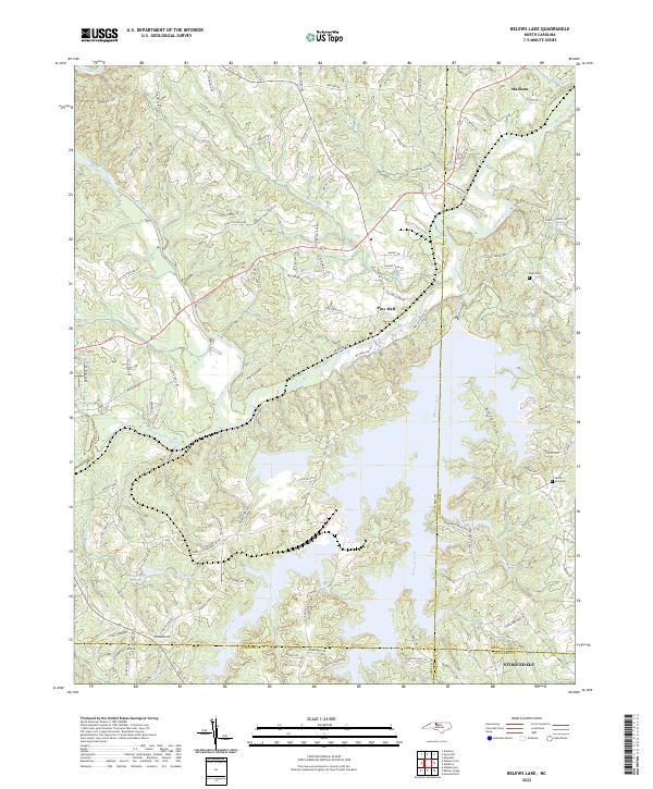 US Topo 7.5-minute map for Belews Lake NC