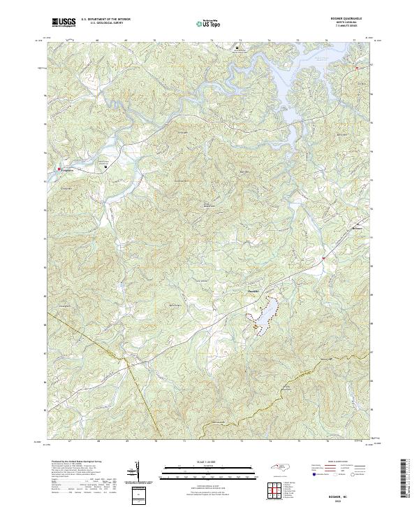 US Topo 7.5-minute map for Boomer NC