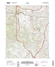 US Topo 7.5-minute map for Charlotte West NC