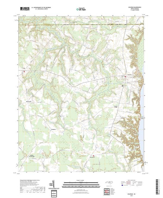 US Topo 7.5-minute map for Colerain NC – American Map Store