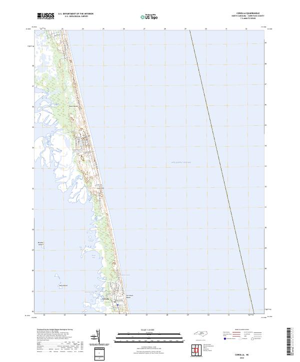 US Topo 7.5-minute map for Corolla NC