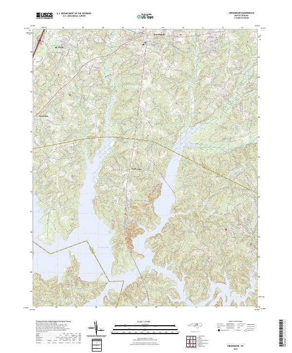 US Topo 7.5-minute map for Creedmoor NC